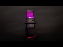 RGB, der USB-Kondensator-Mikrofon für das Strömen und das Notieren beleuchtet