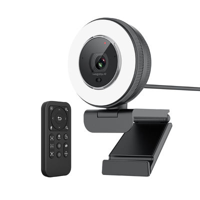 Doppelmikrofon-Selbstfokus-Webcam 2k mit justierbarem rechtem Licht