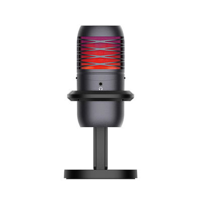 Live Stream Condenser Mic mit RGB-Lichtern dämpfen,/Gewinn,/Kopfhörer-Ertrag-,/Lautstärkeregler