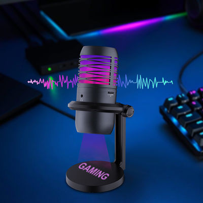 RGB, der USB-Kondensator-Mikrofon für das Strömen und das Notieren beleuchtet