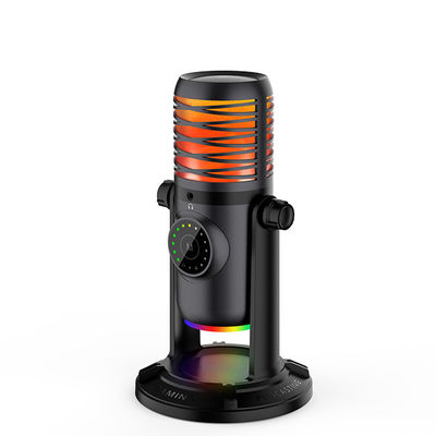 Kondensator-Spiel-Mikrofon RGB USB für PC Laptop-Telefon-Computer