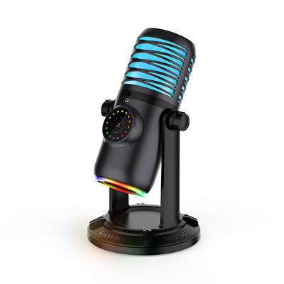 Kondensator-Spiel-Mikrofon RGB USB für PC Laptop-Telefon-Computer