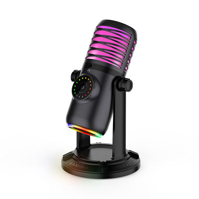Kondensator-Spiel-Mikrofon RGB USB für PC Laptop-Telefon-Computer