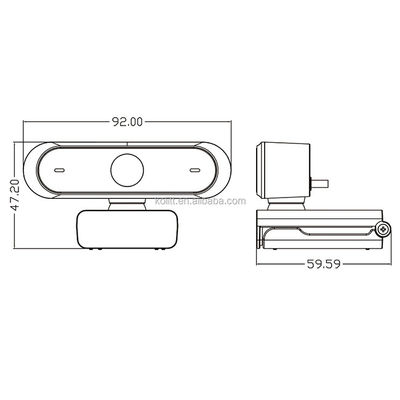 Laptop-Kamera USBs der automatischen Scharfeinstellung C15 bedienungsfertige mit Privatleben-Abdeckung