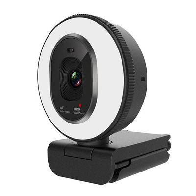 Volles HD 1080p Usb-Webcam, schnelle automatische Scharfeinstellung LED Ring Light Webcam