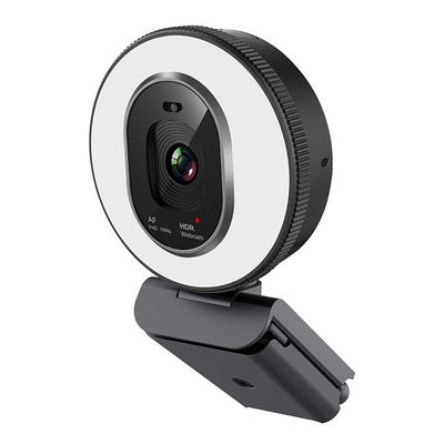Kamera des Computer-strömen 1080p, CMOS-Sensor-Webcam errichtet in justierbarem Ring Light