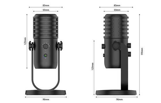 Gepodcastetes dynamisches Mikrofon USBs für vernehmbare Aufnahme Live Streaming Gaming
