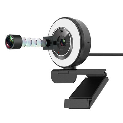 Schönheits-Filter-automatische Scharfeinstellung Usb2.0 Ring Light Webcam For Stream Youtuber