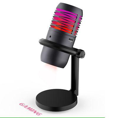 Live Stream Condenser Mic mit RGB-Lichtern dämpfen,/Gewinn,/Kopfhörer-Ertrag-,/Lautstärkeregler
